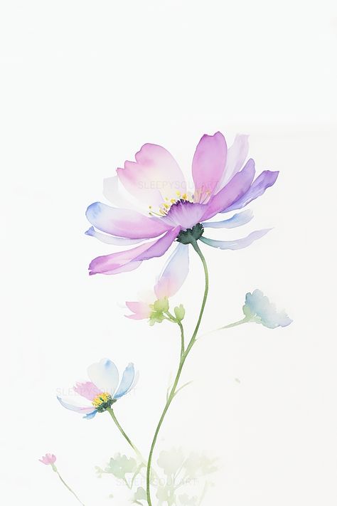 Experience the cosmic beauty and whimsical charm of the October Cosmos Birth Flower. Our floral artwork captures the essence of this beloved October flower, representing enchantment, harmony, and the ethereal allure of nature's colorful blooms. #homedecor #watercolor #floral #nature #interiordesign #elegant #home #love #birthflower #gift #giftidea #meaningfulgiftidea #happybirthday #giftbox #birthdaygift #birthdaypresent #weddinggift #aesthetic #minimalist #minimalistic #design #tattooidea Cosmos Flowers Watercolor, Cosmos Watercolor Paintings, Watercolor Cosmos Flower, Cosmos Flowers Aesthetic, October Birth Flower Tattoo Cosmos, Cosmos Birth Flower, Cosmo Flower Tattoo, Watercolor Cosmos, October Flower