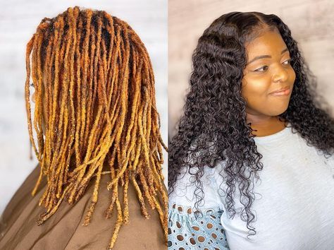 Sew-in over dreads, lace frontal over dreadlocks, wigs over dreadlocks Weave Over Locs Sew Ins, Lace Front Sew In, Dread Wig, How To Wear A Wig, Frontal Hairstyles, Dread Hairstyles, Dreadlock Hairstyles, Sew In, Hairstyles Black