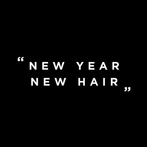 Happy New Year ! What's your hair resolution ? 🎆 New Years Salon Quotes, New Year New Hair Quotes, New Hair Quotes, Short Hair Quotes, New Year New Hair, Hair Salon Quotes, Hairstylist Quotes, New Year Hairstyle, Salon Quotes