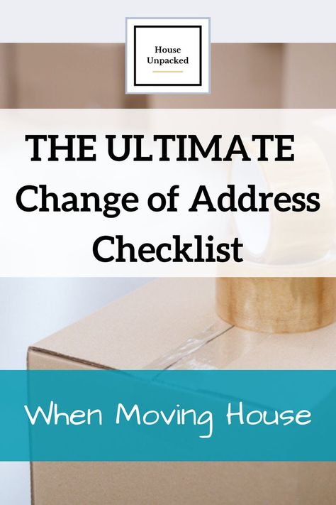 changeofaddresschecklist Moving Checklist Things To Do, Moving Houses Funny, Apartment Moving Checklist, Change Of Address Checklist, Moving Checklist Printable, Moving House Quotes, Moving House Packing, Moving House Checklist, Moving House Tips