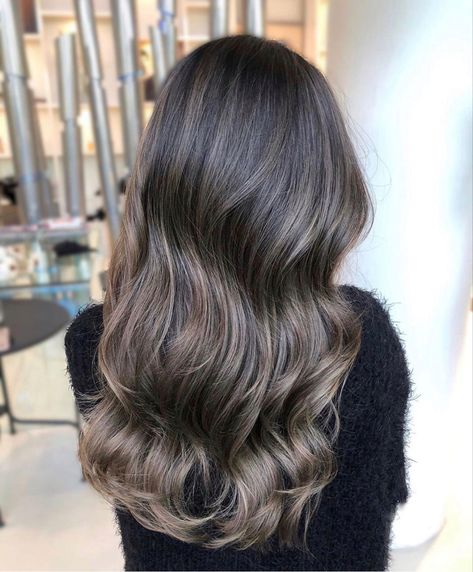 Ashy Brown Hair Balayage, Ash Brown Hair Balayage, Ashy Brown Hair, Ashy Hair, Brown Hair Inspiration, Ash Brown Hair, Hair Color Caramel, Brunette Balayage, Brunette Hair With Highlights