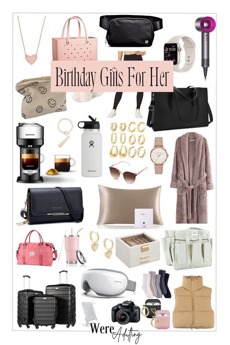 She is going to love these gifts for her birthday Good Birthday Gifts, 40 Birthday Gifts, Gifts For 18th Birthday, Gifts For Young Women, Christmas Gift Inspiration, 40 Birthday, Gifts For Her Birthday, Luxury Christmas Gifts, Romantic Gifts For Her