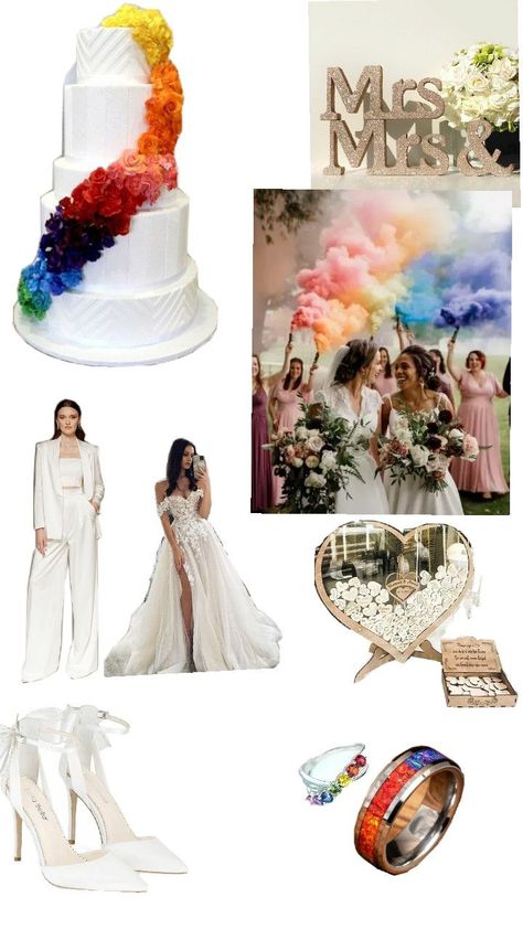 lgbt wedding ideas Wedding Ideas Lesbian Couple, Lesbian Wedding Ideas Decor, Lgbt Wedding Ideas, Lgbt Wedding, Lesbian Wedding, Gay Marriage, Gay Wedding, Wedding Wishes, Got Married