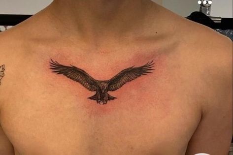 Mini Eagle Tattoo, Free Bird Tattoo, Eagle Chest Tattoo, Small Eagle Tattoo, Simple Bird Tattoo, Forearm Band Tattoos, Cross Tattoo For Men, Single Needle Tattoo, Feather Tattoo Design