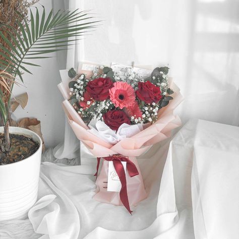 Gerbera Daisy Bouquet, Gerbera Bouquet, Daisy Bouquet, Birthday Bouquet, Online Florist, Rose Blush, Ipoh, Blush Rose, Gerbera Daisy