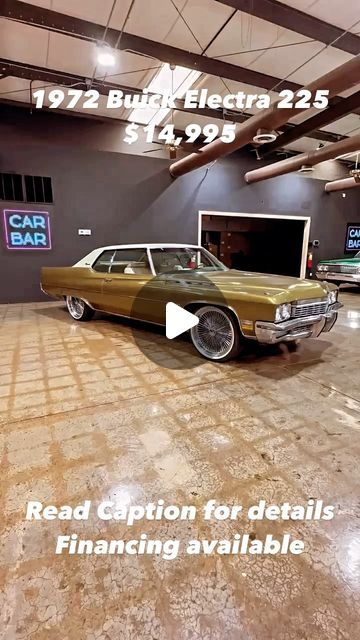 Edward Brewer on Instagram: "(Deposit Received) 1972 Buick Electra 225 $14,995
✅1 Owner
✅Zero Rust
✅75k Miles
✅Shipping & Financing Available
✅Detailed Photos & Walkaround Video on 
  Website: www.carbarsales.com

⁣
.⁣
.⁣
.⁣
.⁣
.⁣
#buickelectra #buicklife #buickriviera #carspotting #chrome #classicamericancars #classicbuick #classiccardaily #classiccarspotting #coolcars #dueceandaquarter #federal #gm #cadillac #instacar #limited #atlantacars #naptown #oldcar #oldcars #oldisgold #oldschoolcars #palmsprings #retrocar #seventies #carshowseason #spokesandvogues #vintagecars #wildcat #carbaratlanta" Buick Electra 225, Electra 225, Buick Wildcat, Car Bar, Buick Electra, Buick Riviera, Old School Cars, Detailed Photos, Classic American