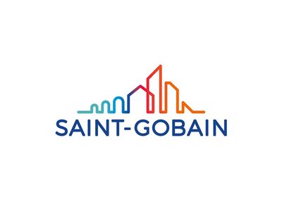 New logo - Saint-Gobain Branding Identity Inspiration, Saint Gobain, Thermal Comfort, Frameless Shower Doors, Natural Ventilation, Frameless Shower, World Leaders, Glass Shower, Identity Logo