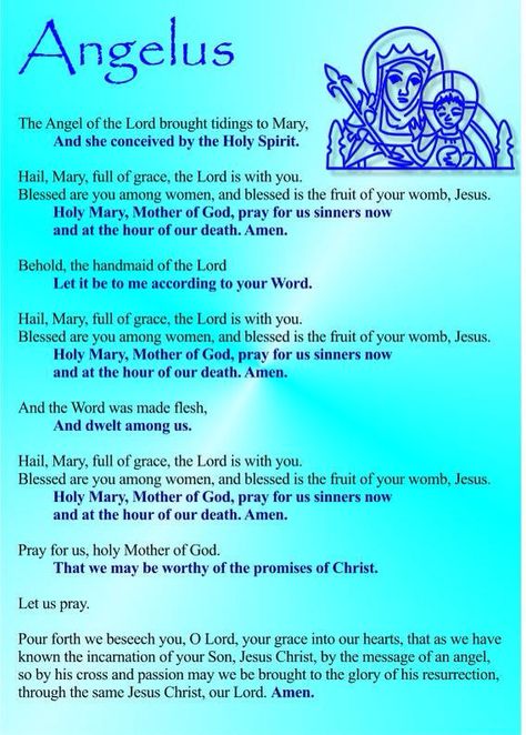 Angelus Prayer, Divine Mercy Chaplet, Prayer Images, Divine Mercy, Holy Mary, Pray For Us, Angels And Demons, Dear Lord, Catholic Church