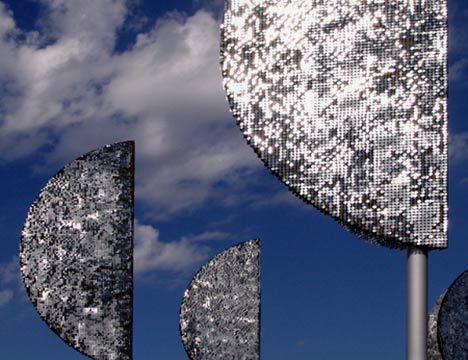 Artist: Ned Kahn; “Wind Leaves”; 2006; Milwaukee, WI; Materials: aluminum and stainless steel. Ned Kahn, Sculpture Reference, Art Plan, Point Design, Architectural Section, Sculpture Installation, Light Installation, Abstract Sculpture, Public Art