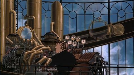 Steampunk Decor, Childhood Movies, Steampunk Design, Fantasy Concept Art, 2d Animation, Dieselpunk, Sci Fi Fantasy, Rat Rod, Anime Movies