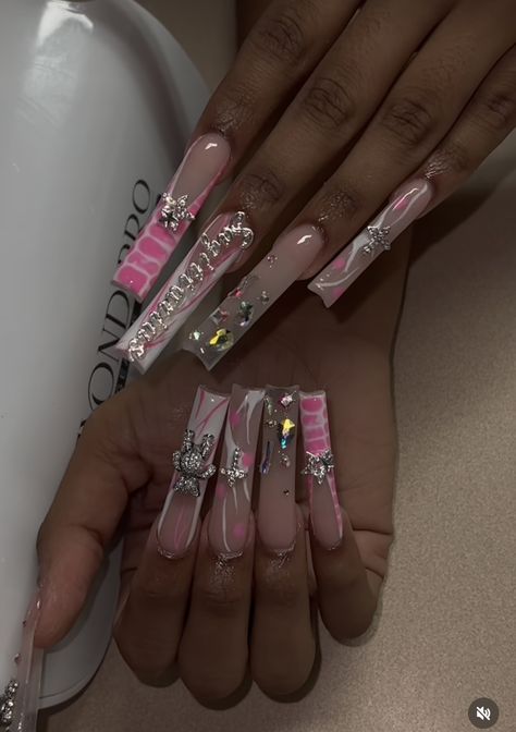 Sagittarius Acrylic Nails, Nail Designs Birthday, Sagittarius Nails Designs, Sagittarius Birthday Nails, Exotic Nail Designs, Nails After Acrylics, Fye Nails, Sagittarius Birthday, Girly Acrylic