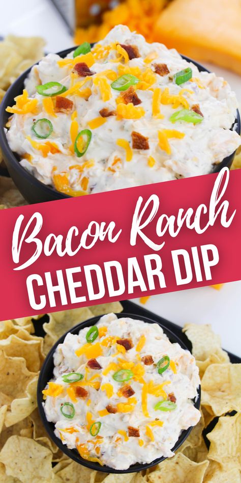 Bacon Ranch Cheddar Dip is one of those amazing creations that makes everything better. Who can resist slathering bacon and cheese on things? It is so easy to make, you will be finding new things to put it on all the time. Cheddar Bacon Ranch Dip, Bacon Ranch Dip, Cheddar Dip, Homemade Dips, Cheese Cheddar, Bacon Appetizers, Bacon Recipe, Ranch Dip, Veggie Dip