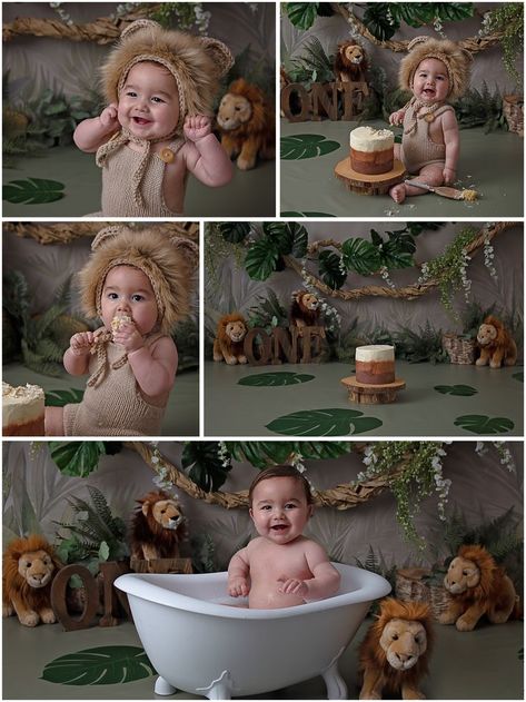 lion jungle cake smash haywards heath Lion Cake Smash, Wild One Cake Smash Photo Shoot, Safari First Birthday Photoshoot, Safari Cake Smash Photoshoot, Wild One First Birthday Photoshoot, Wild One Birthday Photo Shoot, Wild One Photo Shoot Boy, First Birthday Lion Theme, One Year Birthday Photoshoot Ideas