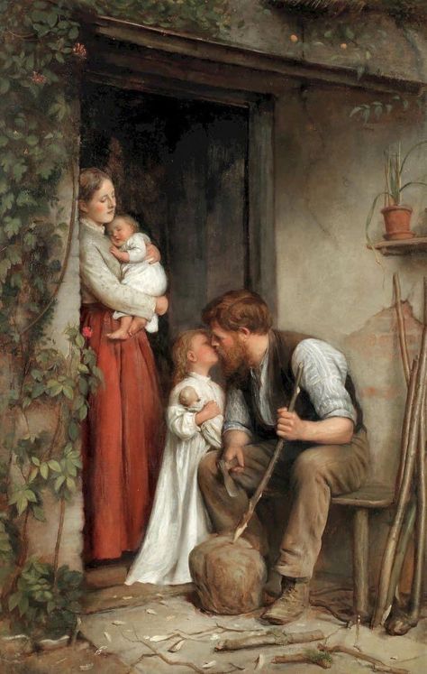 Art Ancien, Family Art, Art Appreciation, Romantic Art, Vintage Artwork, Beautiful Paintings, Classic Art, Aesthetic Art, Painting & Drawing