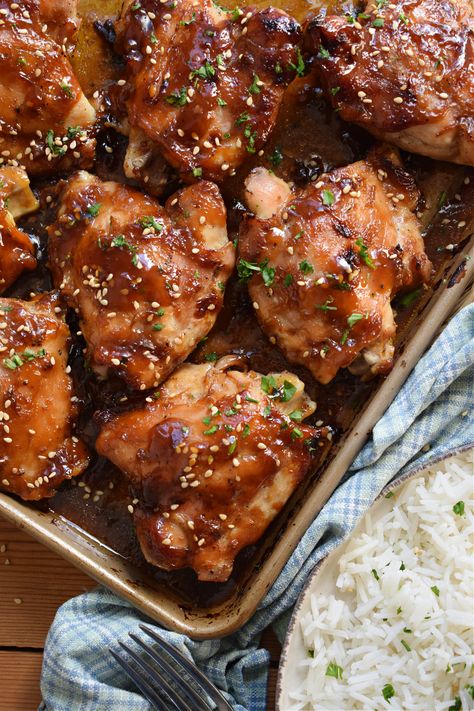 Baked Asian Chicken Thighs, Chicken Thighs In Oven Boneless Skinless, Teriyaki Chicken Thighs Boneless, Baked Teriyaki Chicken Thighs, Baked Skinless Chicken Thighs, Chicken Legs In Air Fryer, Chicken Thighs Crockpot, Chicken Thighs Instant Pot, Chicken Thigh Teriyaki