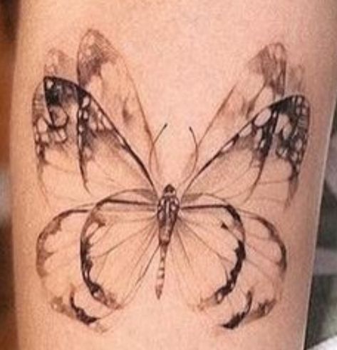 Large Butterfly Tattoo, Delta Tattoo, Morgan Core, Spine Tattoo, Largest Butterfly, Subtle Tattoos, Tattoo Inspo, Butterfly Tattoo, Tattoos And Piercings