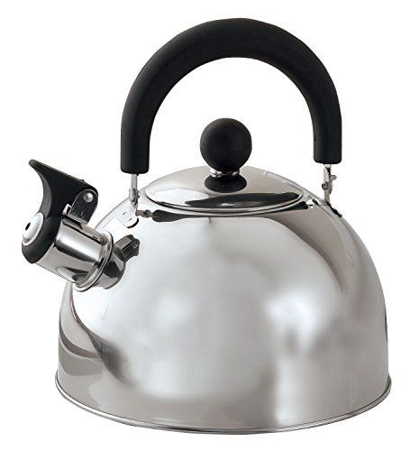 Stainless Steel Whistling Tea Kettle by Home-Style Kitchen Metal Kettle, Copper Cookware Set, Travel Kettle, Stovetop Kettle, Whistling Tea Kettle, Copper Cookware, Tea Break, Kitchen Pictures, Style Kitchen