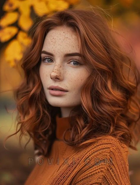 Roux Auburn, Medium Layered Haircuts, Ginger Hair Color, Hair Color Auburn, Copper Hair Color, Color Shampoo, Auburn Hair, Copper Hair, Hazel Eyes