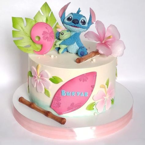 Lilo And Stitch Cake, Pavlova Cake, Cake For Boyfriend, Stitch Cake, ليلو وستيتش, Lilo Und Stitch, Disney Birthday Cakes, Lilo Et Stitch, Girl Birthday Themes