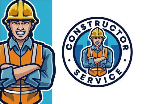 Labor Day Usa, Transport Illustration, Real Estate Icons, Family Cartoon, Character Creator, Cartoon Boy, Cartoon Man, Mascot Logo, Construction Worker