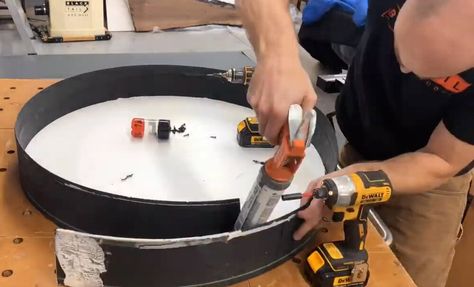 How to Make a Round Epoxy Table Mold — Blacktail Studio Epoxy Table Mold, Resin Wood Table, Diy Resin Table, Resin And Wood Diy, Epoxy Wood Table, Resin Tables, Resin Table Top, Wood Resin Table, Epoxy Tables