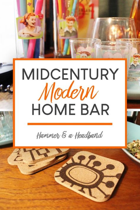 Become a rock star party host with these fun, retro home bar ideas. Get everything you need to set up a Mad Men style bar, from the mod bar cart to the glassware to the whiskey stones. These are the must-have bar tools, accessories and cocktail ideas for a mid-century modern home bar cart or cabinet. #barcart #homebarideas #midcenturymodern Mid Century Decor Diy, Diy Mid Century Modern Decor, Retro Home Bar, Modern Glam Home, Bar Cart Inspiration, Home Bar Cart, Diy Mid Century Modern, Home Bar Ideas, Diy Mid Century