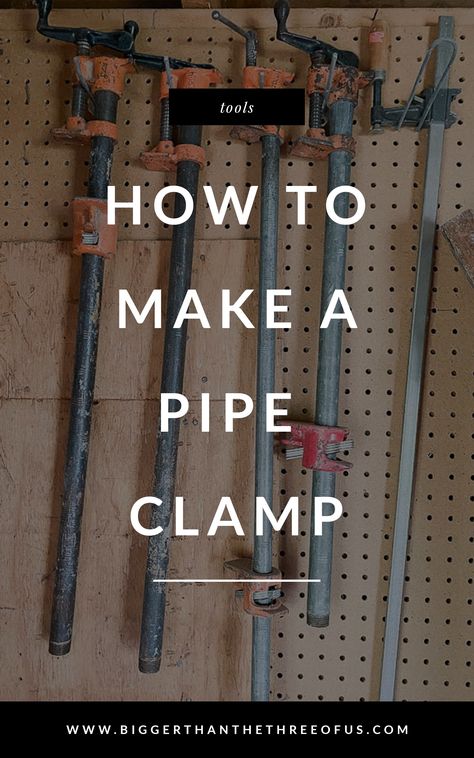 Diy Wood Clamps How To Build, Wood Clamps Diy How To Make, Clamps For Woodworking, Diy Clamps Woodworking, Wood Clamps Diy, Plumbing Pipe Clamp, Clamps Diy, Wood Clamps, Clamp Storage