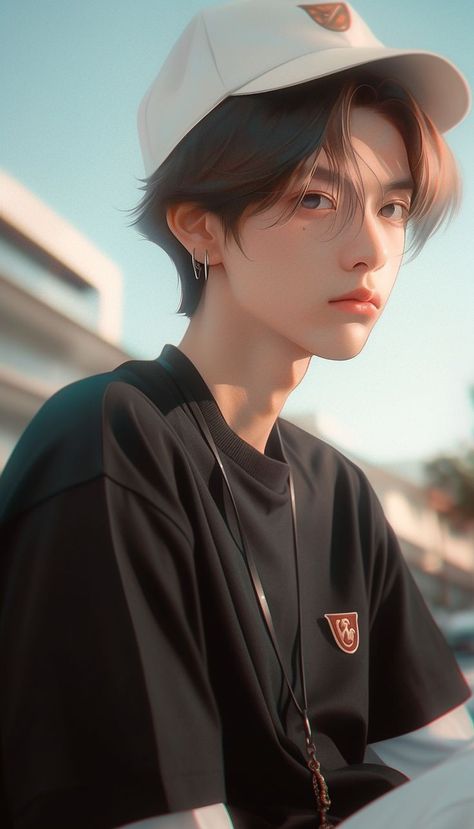 Korean Anime Boy, Handsome Anime Characters, Boy Digital Art, Stylish Artwork, Korean Anime, Visual Elements, Cute Funny Cartoons, Anime Fashion, Korean Wedding