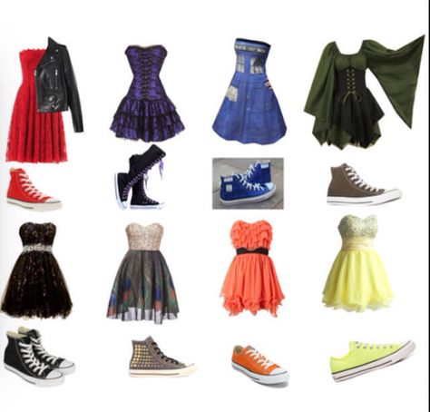 Dresses with converse Tomboy Prom Dress, Prom Dress And Converse, Prom Dress With Converse, Dress And Converse Outfit, Dresses With Converse, Tomboy Prom, Dresses And Converse, Dress And Converse, Middle School Dance Dresses