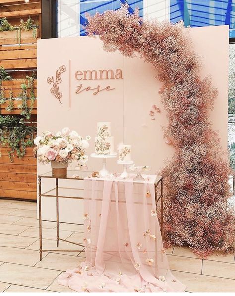 First Birthday Backdrop Ideas, First Birthday Backdrop, Birthday Backdrop Ideas, All Shades Of Pink, 3d Backdrop, Caribbean Wedding, Quinceanera Party, Backdrop Ideas, Birthday Balloon Decorations