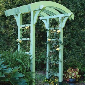 Garden Arbor and Gate - Downloadable Plan Pergola Vines, Pergola Plans Design, Wooden Arbor, Garden Gate Design, Persian Garden, Building A Pergola, Pergola Design, Garden Vines, Garden Arbor