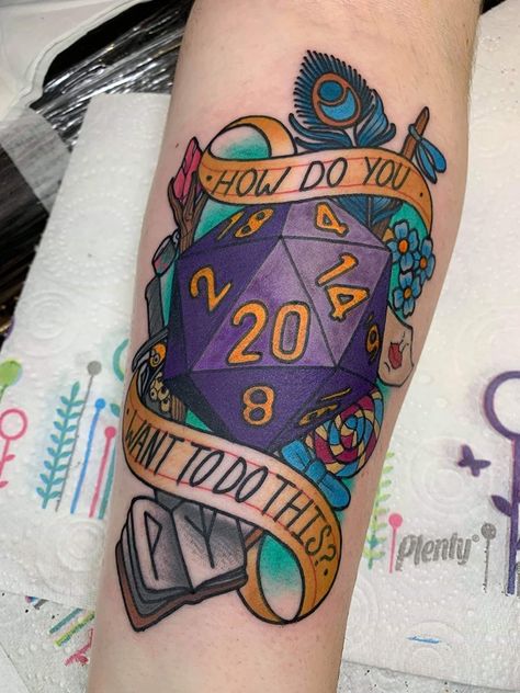 Jd Cosplay, Critical Role Tattoo, D20 Tattoo, Dnd Crafts, D Tattoo, Mighty Nein, Critical Role Fan Art, Vox Machina, Dnd Art