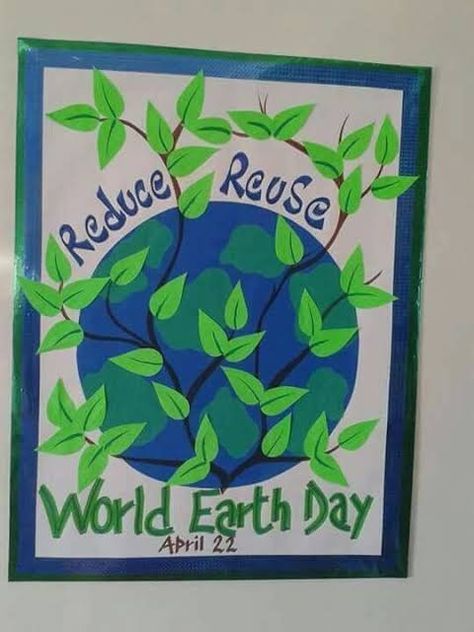 Earth Day Cards Ideas, Earth Day Board Decoration, Earth Day Decoration Ideas, Earth Day Poster Ideas, Earth Day Drawing Ideas, Environment Day Activities, Environment Day Poster Ideas, Earth Day Bulletin Board Ideas, School Welcome Bulletin Boards