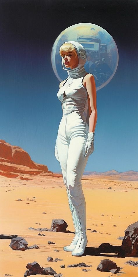 Space Retro Futurism, Retro Futurism Woman, Retro Futurism 80s, Scifi Desert, 1960s Futurism, 80s Futurism, Retro Futuristic Fashion, Retro Futurism Fashion, Space Punk