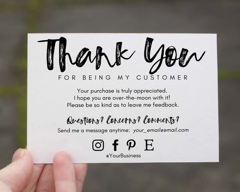 Customer Appreciation Thank You Card for Business Editable - Etsy Australia Thank You Card Online Shop, Salon Anniversary, Business Anniversary Ideas, Thrifting Quotes, Housekeeping Business, Business Thank You Notes, Thank You Note Template, Customer Card, Small Business Cards