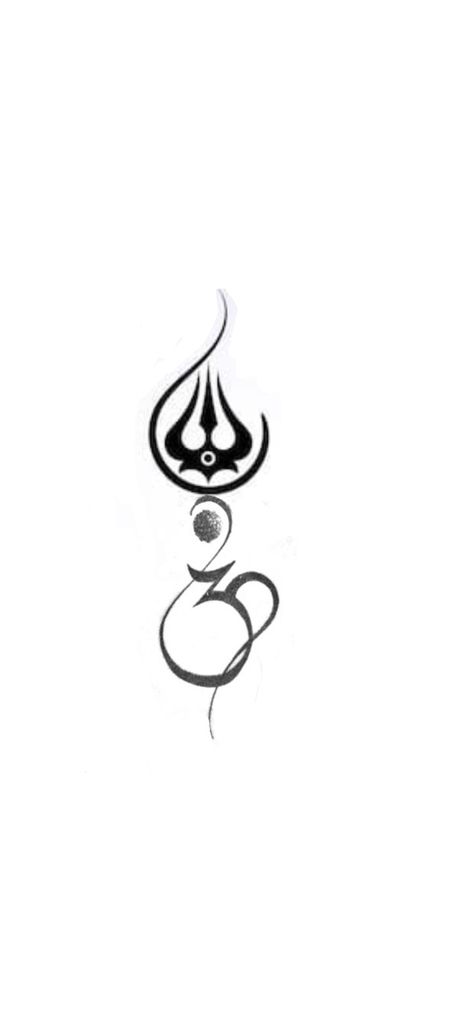 Om Sign Om Symbol, Trimurti Tattoo, Trishakti Tattoo, Hinduism Tattoos For Men, Om Tattoo Men, Tattoo Mantra, Trishul Design, Devotion Tattoo, Om Trishul Tattoo