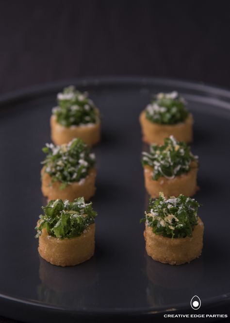 Caesar Salad Bites, Fancy Appetizer Recipes, Kale Caesar, Shaved Parmesan, Canapes Recipes, Fancy Appetizers, Kale Caesar Salad, Tea Party Food, Catering Food