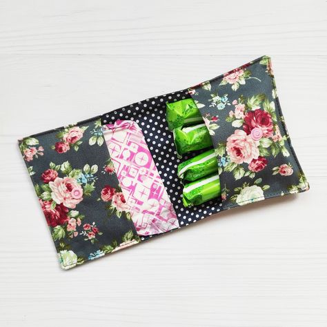 Period Pouch, Period Things, Pad Storage, Diy Braided Bracelet, Small Roses, Birds Fabric, Period Pads, Aqua Hair, Pads Tampons