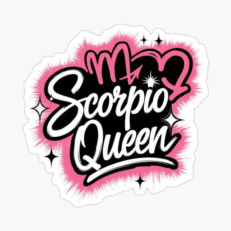 Get my art printed on awesome products. Support me at Redbubble #RBandME: https://www.redbubble.com/i/sticker/Scorpio-Queen-Zodiac-Sign-by-Bogologo/165557847.JCQM3?asc=u Scorpio Queen, Scorpio Zodiac Facts, Sign Sticker, Queen Birthday, Scorpio Zodiac, Zodiac Facts, Zodiac Sign, Zodiac Signs, Pinterest Likes