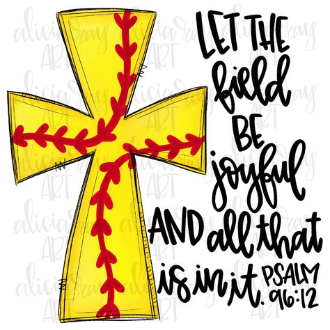 Cross With Bible Verse, Softball Cross, Jesus Wallpaper, Doodle Lettering, School Team, Glitter Print, Chalkboard Art, Water Slides, Sublimation Png