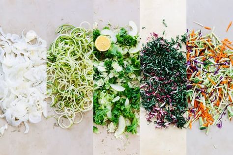 Sunday Night Salads: 5 Recipes to Make Ahead and Eat All Week — Sunday Night… Bowl Meals, Make Ahead Salads, Food Resources, Shredded Brussel Sprouts, Salad Greens, Mustard Green, Broccoli Slaw, Lunch Salads, Fun Dinners