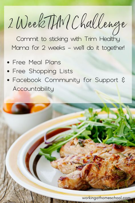 Thm Meal Plans, 2 Week Challenge, Trim Healthy Recipes, Trim Healthy Mama Plan, Trim Healthy Momma, Trim Healthy Mama Recipes, Week Challenge, Healthy Menu, Free Meal Plans