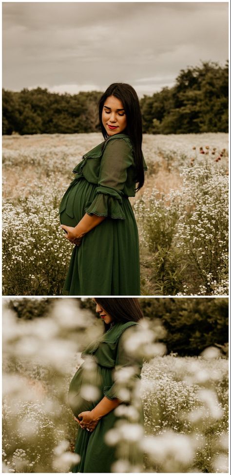 Maternity Photoshoot Ideas Mom Only, Maternity Photo Summer, Maternity Photos Wildflowers, Greenery Maternity Shoot, Maternity Photography Outside Summer, Maternity Photography Props Ideas, Maternity Photography Wildflowers, Maternity Pictures With Props, Tall Grass Maternity Photos