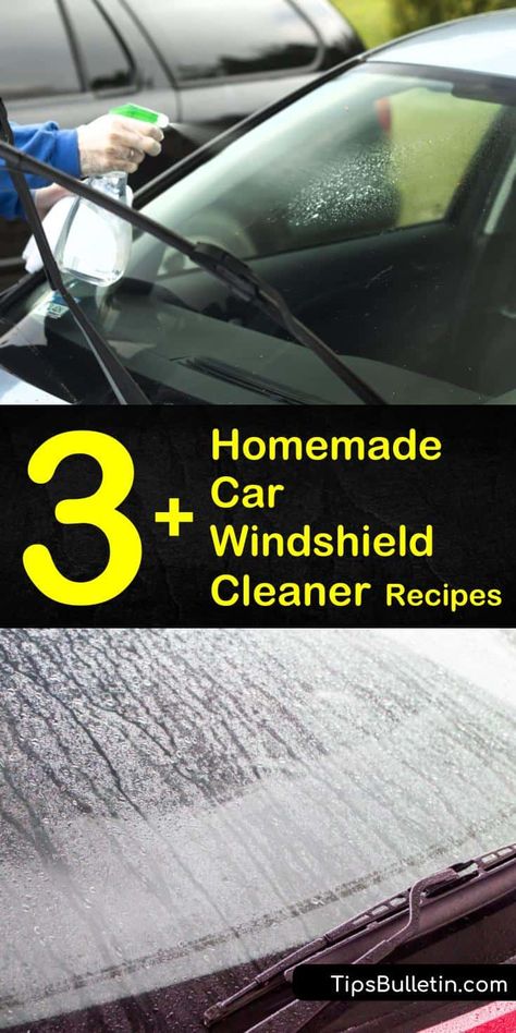 How To Clean A Windshield Inside, Best Way To Clean Car Windows, Windshield Cleaning Hack, How To Clean Inside Windshield Of Car, How To Clean Windshield, Clean Car Windows Inside, Homemade Windshield Washer Fluid, Clean Inside Windshield, Clean A Car