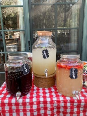 I Do Bbq Decorations, I Do Bbq Wedding, Bbq Decorations, Rancho Cucamonga California, Mason Jar Mugs, Gingham Tablecloth, Red And White Gingham, I Do Bbq, 70s Party