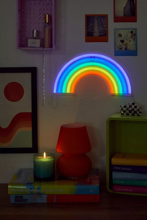 Brighten up your space with this bold LED light. Wall-mounted for optimising space, complete with a multicoloured rainbow design. Led Rainbow, Home Gift Ideas, Uni Room, Help Yourself, Optimize Space, Rainbow Design, Led Wall Lights, Housewarming Gifts, Led Wall