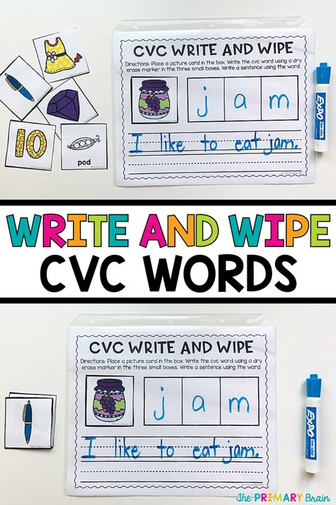 Cvc Lesson Plans, First Grade Ela Centers, Cvc Writing Activities, 1st Grade Small Group Activities, Cvc Activities First Grade, Small Group Ideas For Kindergarten, Cvc Centers For Kindergarten, Kindergarten Small Group Activities, Ela Small Groups Kindergarten