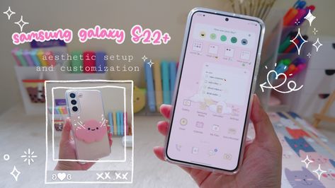 Make My Phone Aesthetic, Samsung S24 Plus, Samsung Gif, Aesthetic Unboxing, Samsung Picture, Android Organization, Themes For Mobile, Aesthetic Widget, Internet Friends