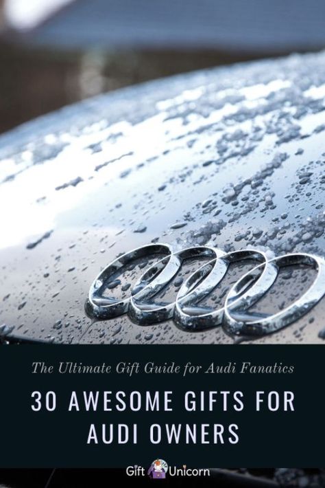 If there is an Audi lover in your life, what better way is there to show them that you care than by buying the perfect Audi gift. Whether it is for a birthday, graduation, Christmas, or another special occasion, a gift that reminds that special someone of their garage kept love is ideal. Below are 30 Audi gift ideas that you should consider when your shopping needs arise. #audi #cars #cargifts Audi Car Accessories, Audi Accessories, Gifts For Car Lovers, Car Accessories For Guys, Car Accessory Gifts, Ultimate Gift Guide, Awesome Gifts, Presents For Men, Cool Gifts For Women