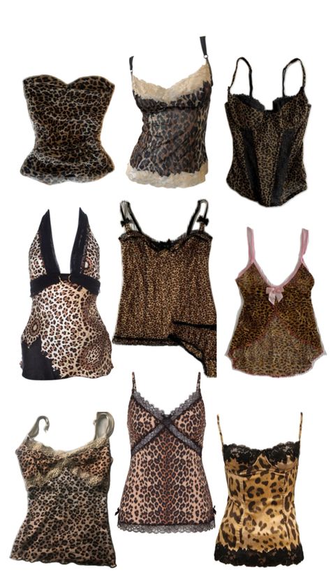 ✨Y2K essentials✨ Cheetah Print Y2k, Y2k Essentials, Baddie Essentials, Y2k Cheetah Print, Y2k Baddie, Y2k Outfits, Alternative Outfits, Cheetah Print, Print Tops